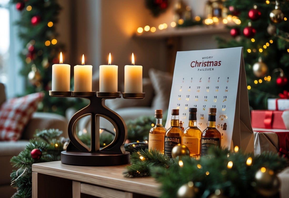 Saadan skaber du den perfekte julestemning med adventsstager og julekalender med alkohol